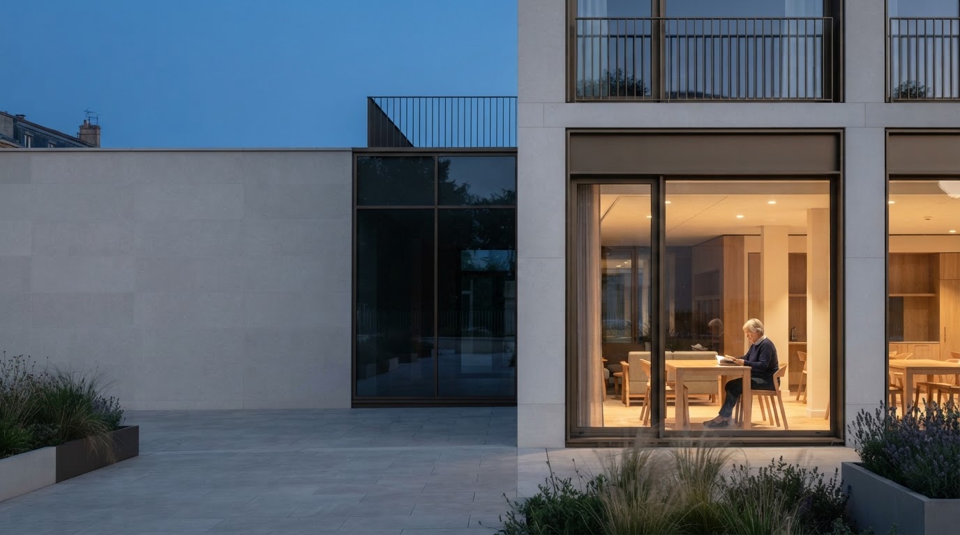 Malyor Urvane - façade d'un immeuble en verre symbolisant la transparence et la structure